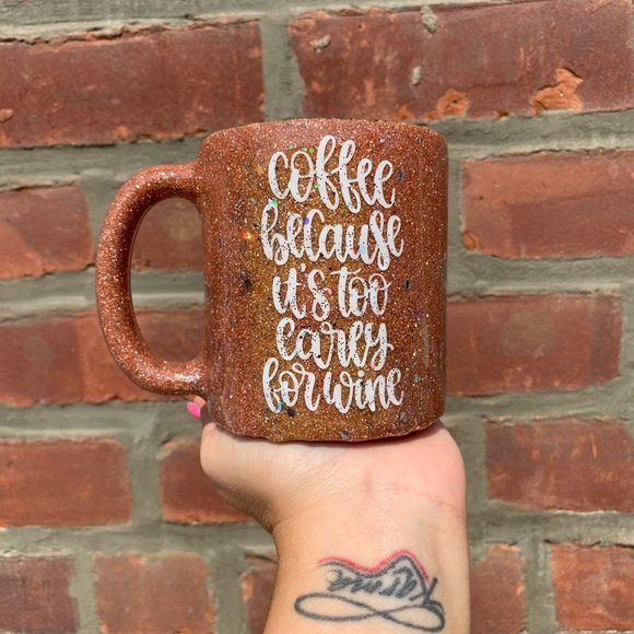 Completely glittered epoxy Coffee Mug - Picture 1 of 4